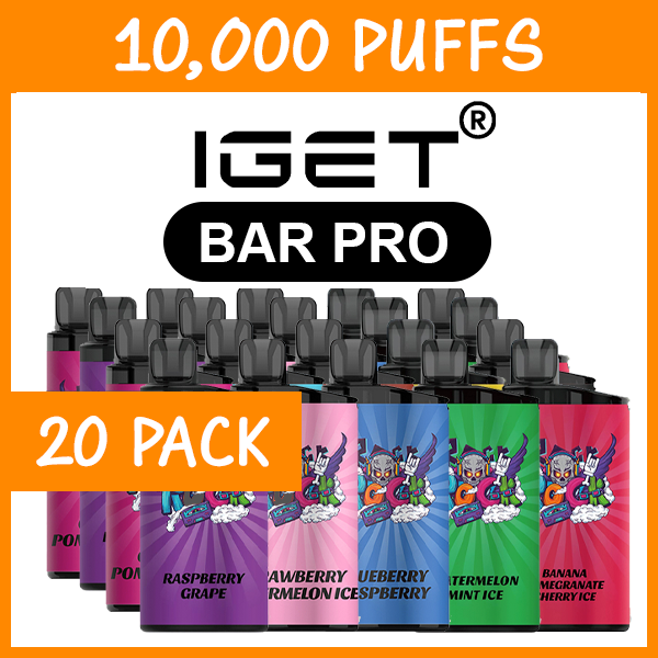 IGET Bar Pro 10000 (20-Pack), genuine IGET stock