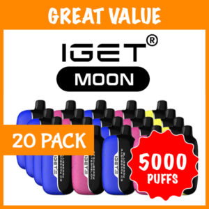 IGET Moon 5000 (20-Pack), genuine IGET stock