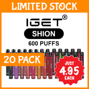 IGET Shion 600 (20-Pack), genuine IGET stock