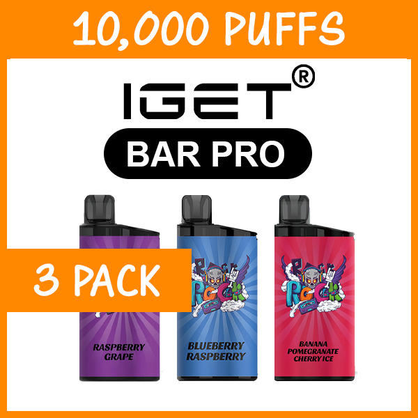 IGET Bar Pro 10000 (3-Pack), genuine IGET stock
