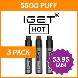 IGET Hot 5500 (3-Pack), genuine IGET stock