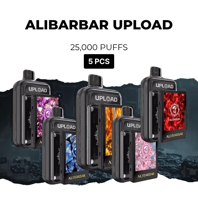 Alibarbar Upload 25000 device, 25,000 puffs