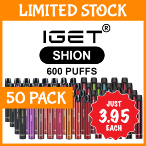 IGET Shion 600 (50-Pack), genuine IGET stock