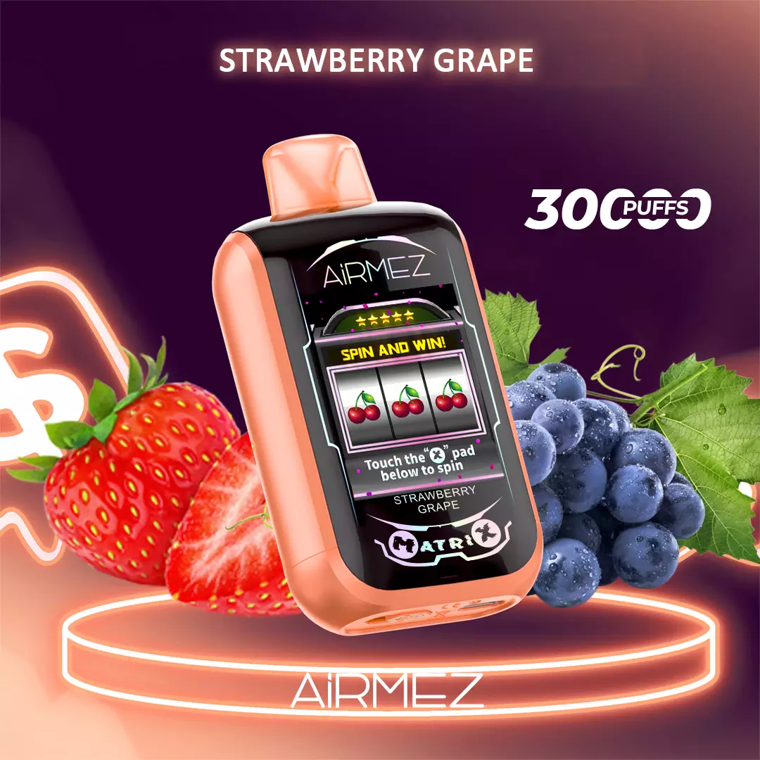 Airmez Matrix Pro 30000, Strawberry Grape, genuine Airmez stock