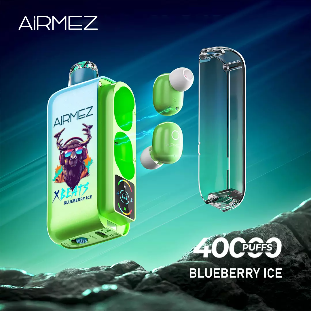Airmez Xbeats 40000, Blueberry Ice, genuine Airmez stock