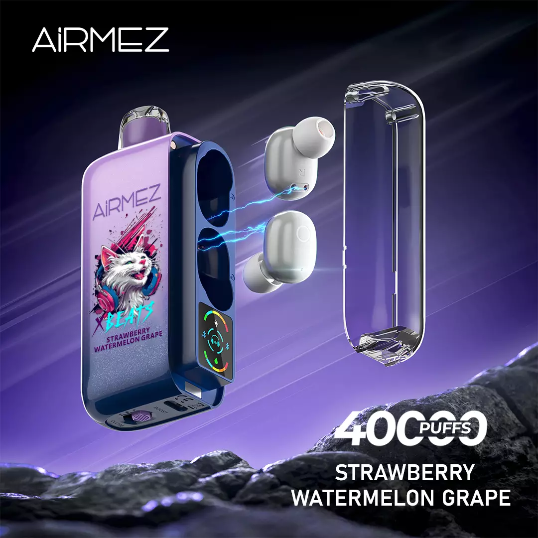 Airmez Xbeats 40000, Strawberry Watermelon Grape, genuine Airmez stock