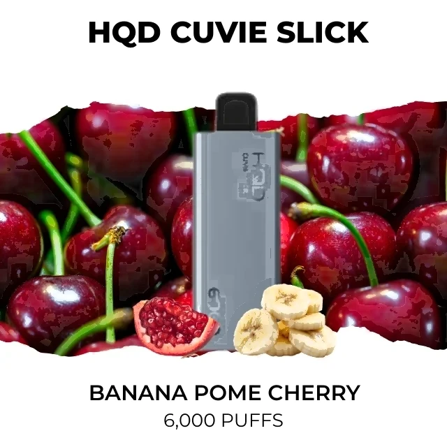 HQD Cuvie Slick 6000, Banana Pome Cherry