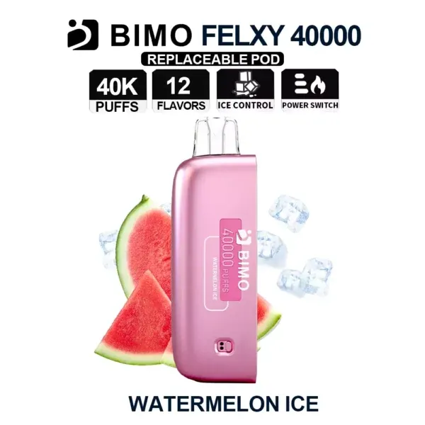 BIMO Felxy 40000 Pod, Watermelon Ice, genuine BIMO stock