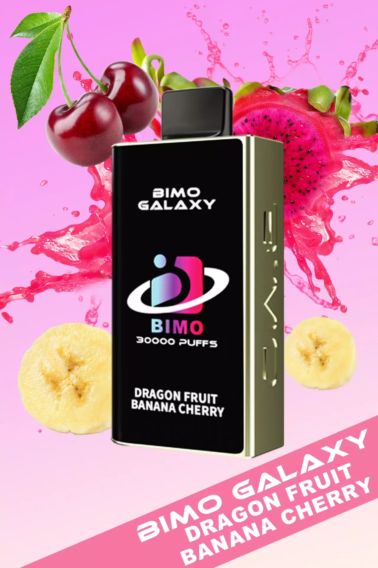 BIMO Galaxy 30000, Dragon Fruit Banana Cherry, genuine BIMO stock