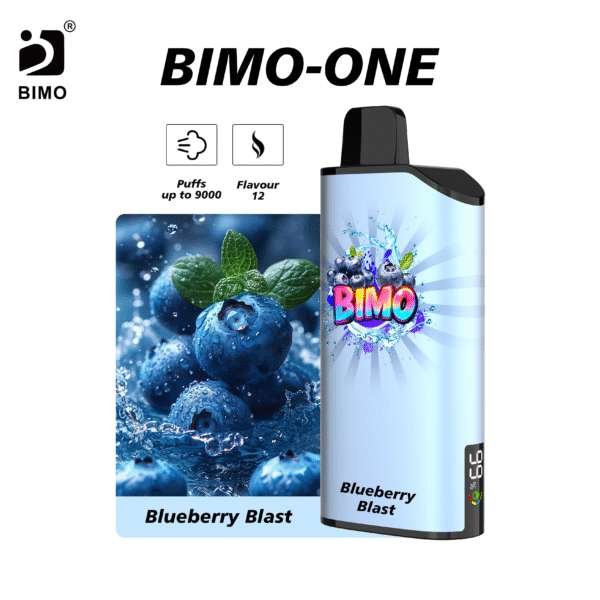 BIMO One 9000, Blueberry Blast, genuine BIMO stock