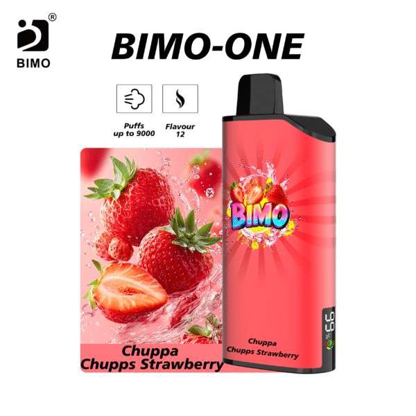 BIMO One 9000, Chuppa Chupps Strawberry, genuine BIMO stock