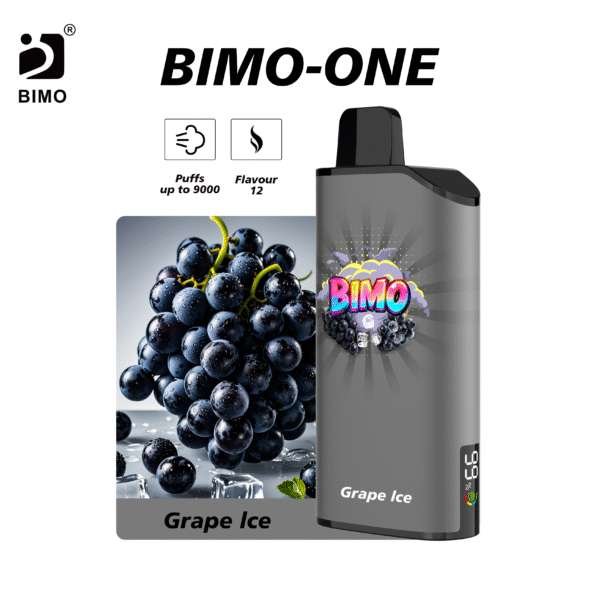 BIMO One 9000, Grape Ice, genuine BIMO stock
