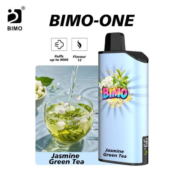 BIMO One 9000, Jasmine Green Tea, genuine BIMO stock