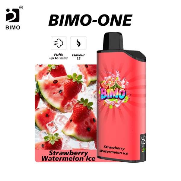 BIMO One 9000, Strawberry Watermelon Ice, genuine BIMO stock