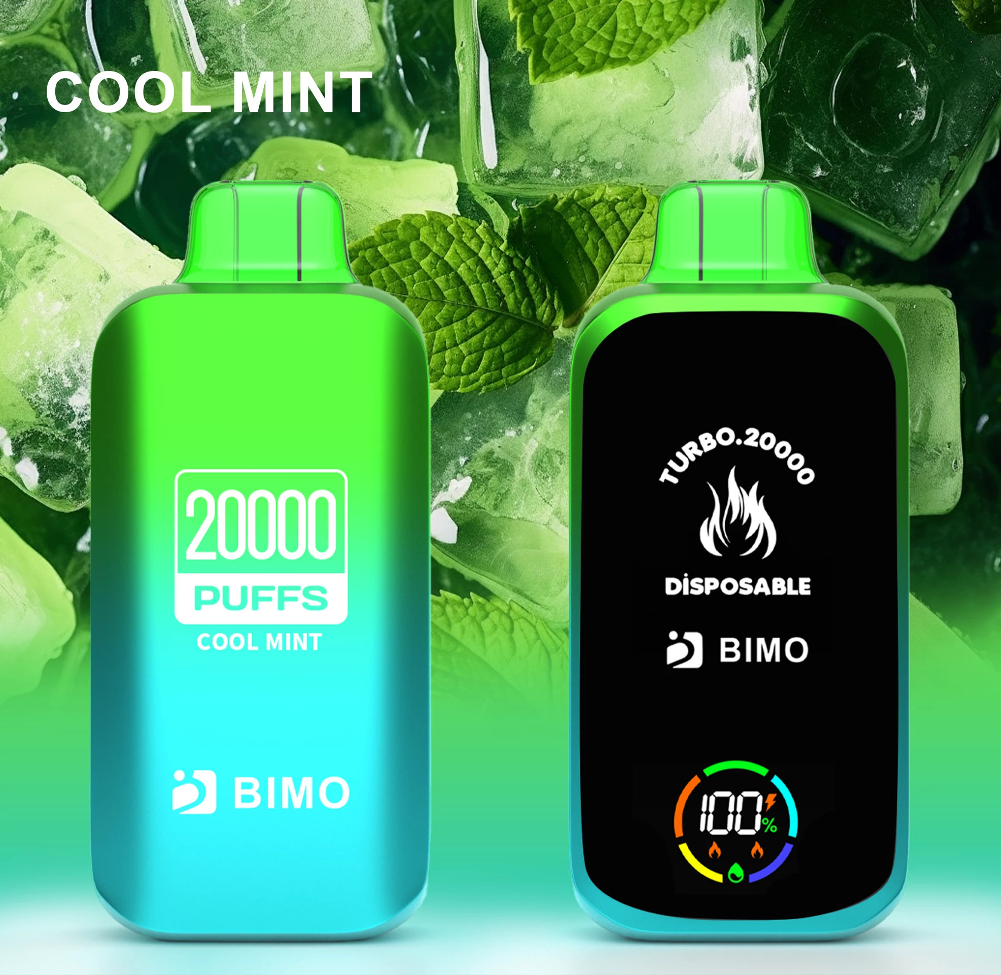 BIMO Turbo 20000, Cool Mint, genuine BIMO stock