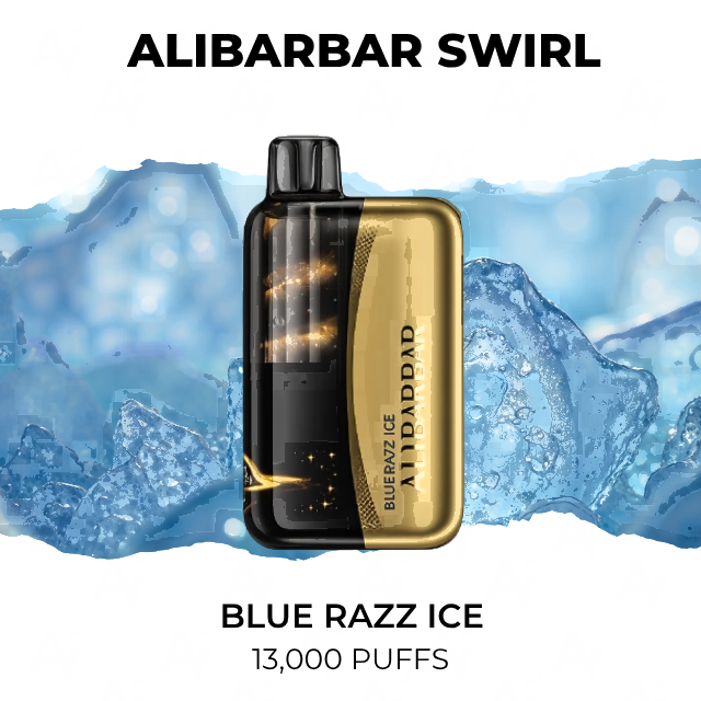 Alibarbar Swirl 13000, Blue razz ice