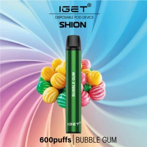 IGET Shion 600, Bubble Gum, 600 Puffs