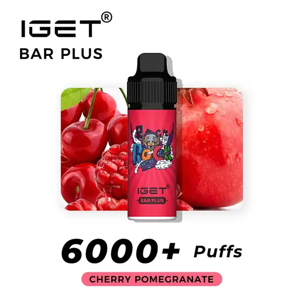 Cherry Pomegranate – IGET Bar Plus 6000 Puffs Australia