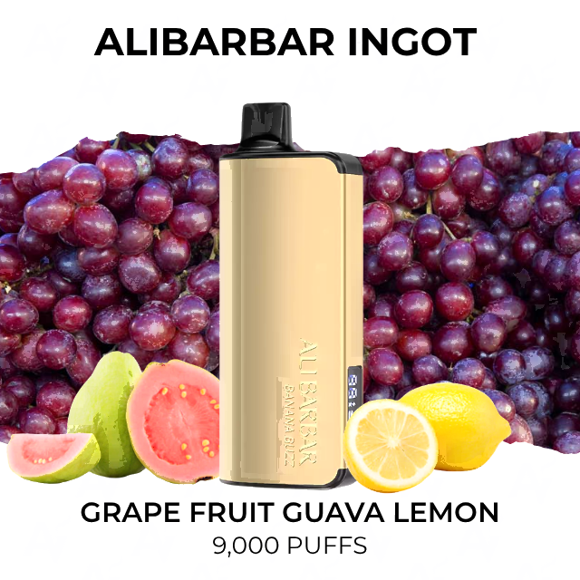 Alibarbar Ingot 9000, Grape Fruit Guava Lemon