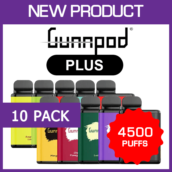 Gunnpod Plus 4500 (10-Pack), genuine Gunnpod stock