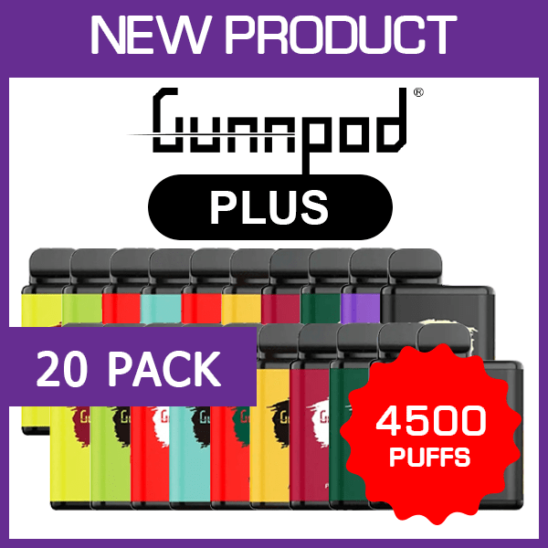 Gunnpod Plus 4500 (20-Pack), genuine Gunnpod stock