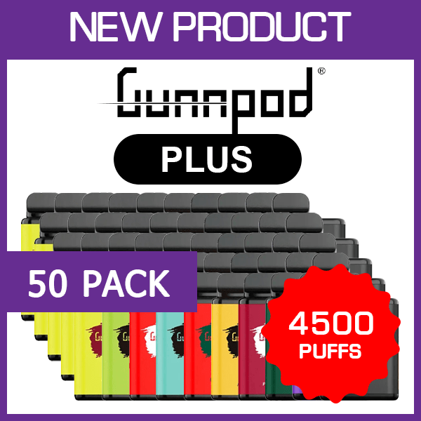 Gunnpod Plus 4500 (50-Pack), genuine Gunnpod stock