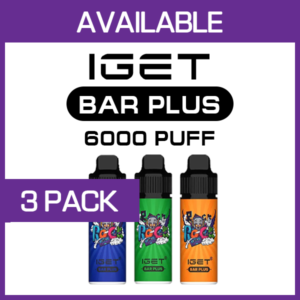IGET Bar Plus 6000 (3-Pack), genuine IGET stock
