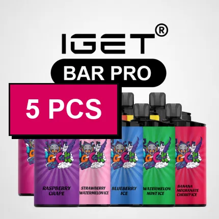IGET Bar Pro Wholesale 5 Pcs bulk vape carton Australia