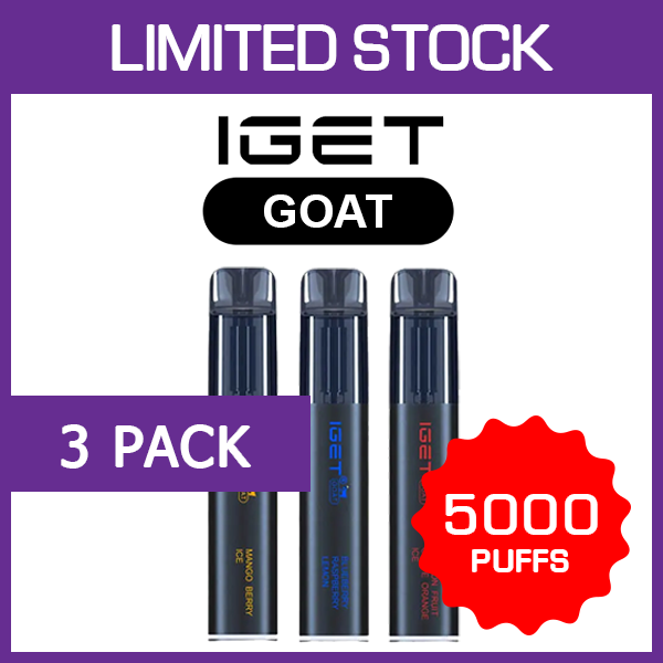 IGET Goat 5000 (3-Pack), genuine IGET stock