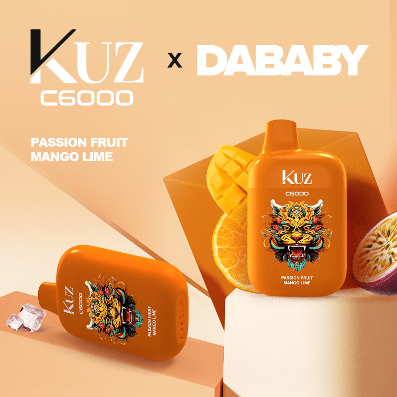 KUZ 6000, Passionfruit Mango Lime, genuine Kuz stock