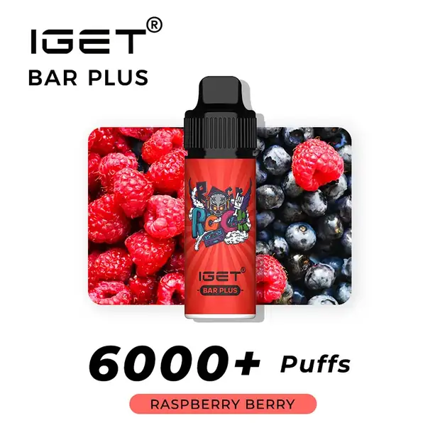 Raspberry Berry – IGET Bar Plus 6000 Puffs Australia