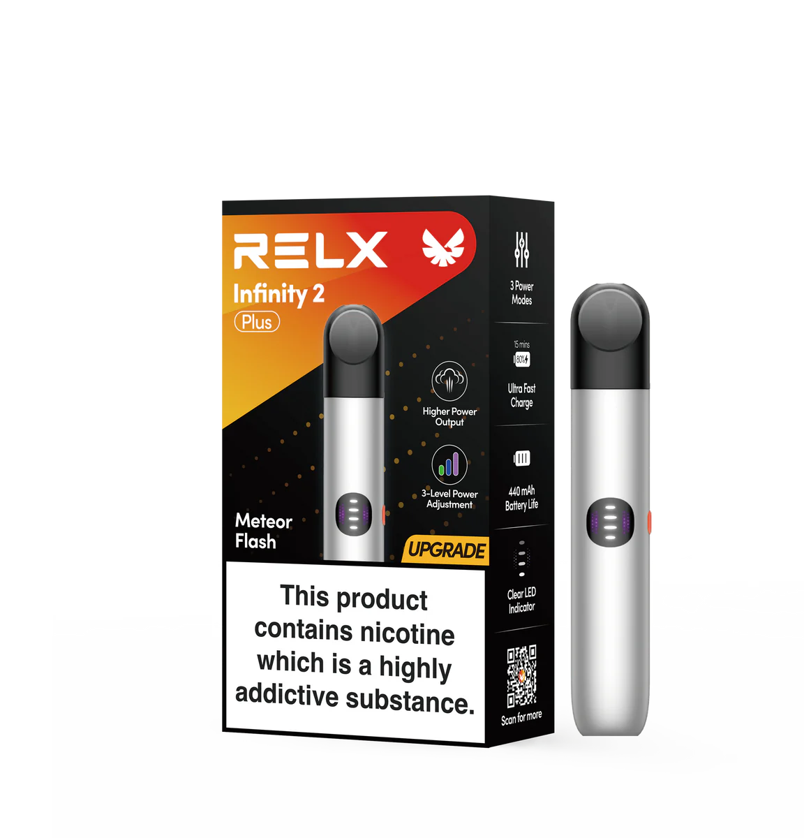 RELX Infinity 2 Plus Device, Meteor Flash, genuine RELX stock