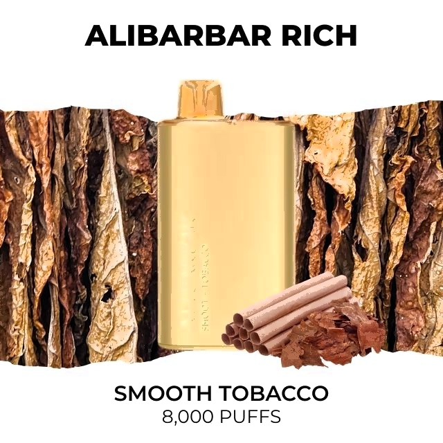 Alibarbar Rich 8000, Smooth Tobacco