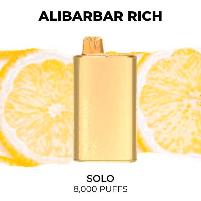 Alibarbar Rich 8000 disposable vape, Solo flavour, 8,000 puffs