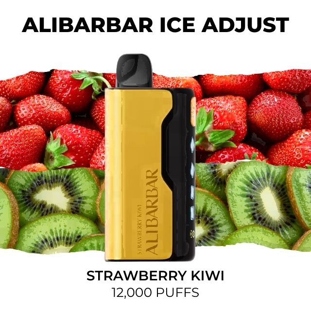 Alibarbar Ice Adjust 12000, Strawberry Kiwi