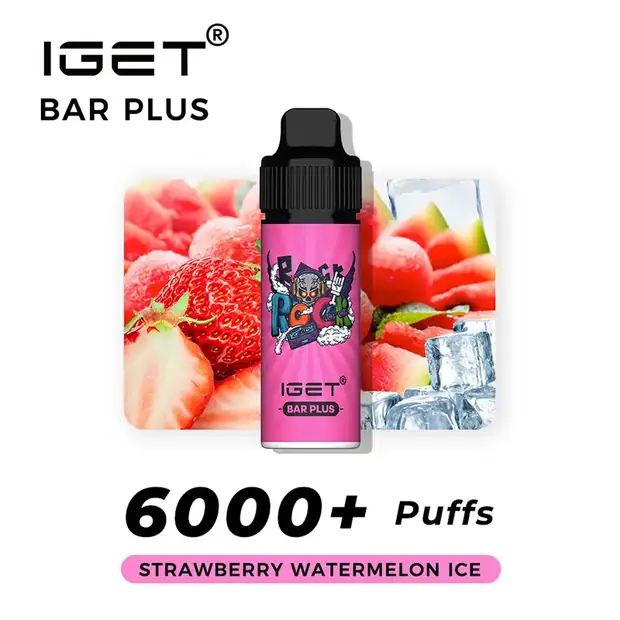 Strawberry Watermelon Ice – IGET Bar Plus 6000 Puffs Australia